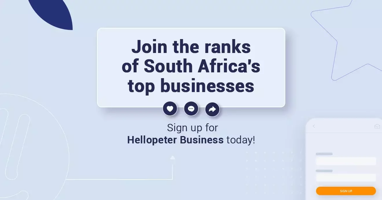 Sign up for Hellopeter Business today