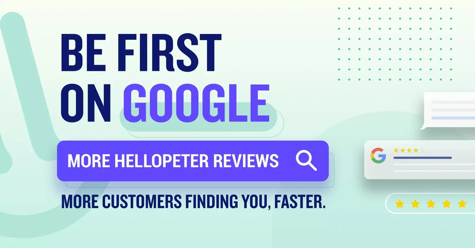 Be first on Google