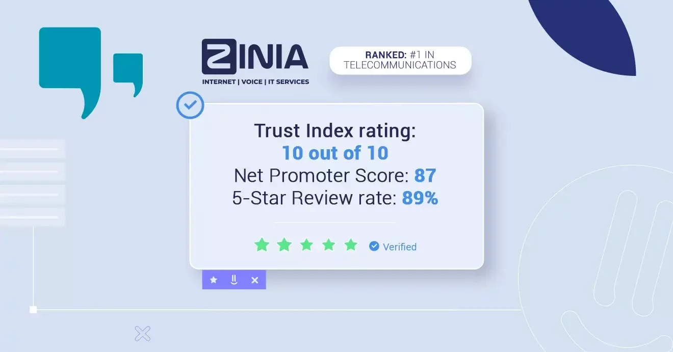 Zinia Ranked Number 1