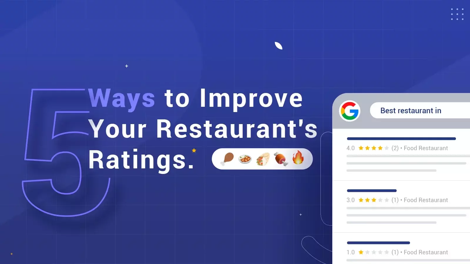 Improve your restaurants ratings
