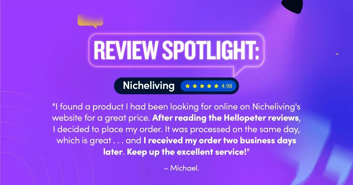 Review spotlights are social proof
