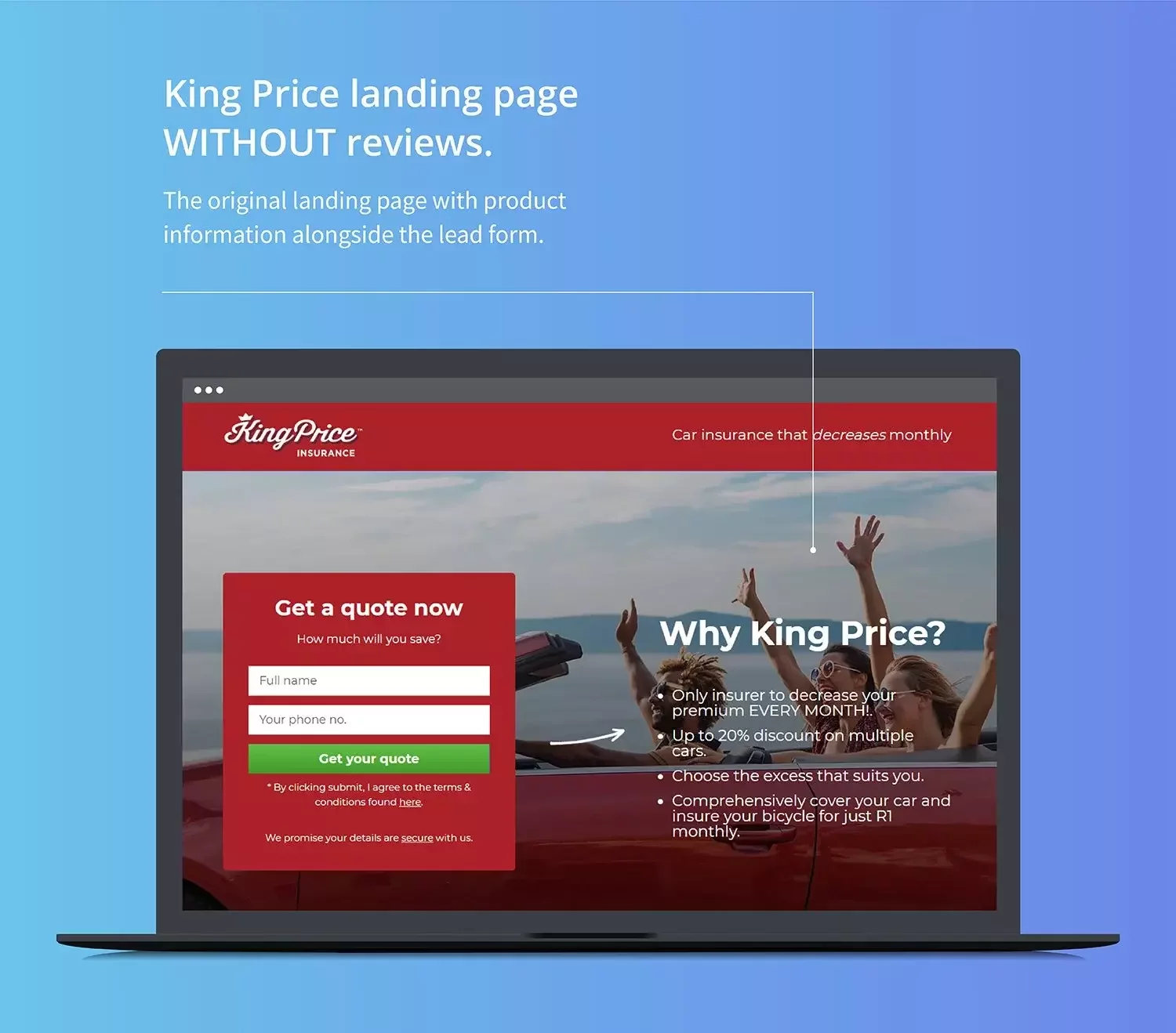 King Price: How reviews result in an increase in lead generation