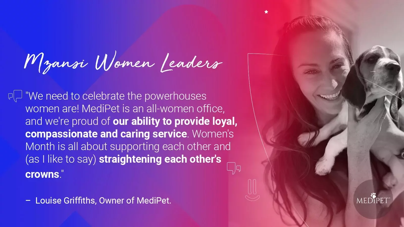 Interview with Louise Griffiths, Founder of MediPet: Hellopeter Women in Business