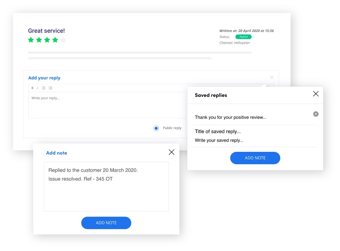 Review reply templates